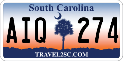 SC license plate AIQ274