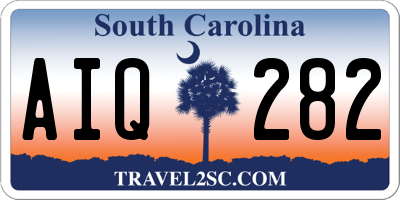 SC license plate AIQ282