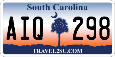 SC license plate AIQ298