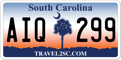 SC license plate AIQ299