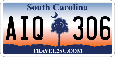 SC license plate AIQ306