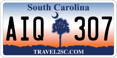 SC license plate AIQ307