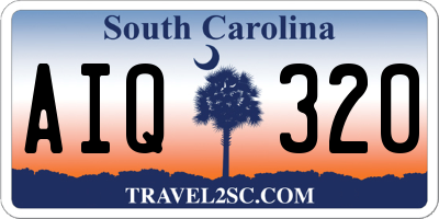 SC license plate AIQ320