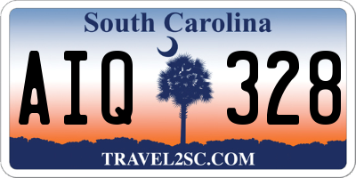 SC license plate AIQ328
