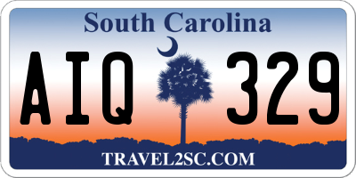 SC license plate AIQ329
