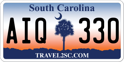 SC license plate AIQ330