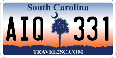 SC license plate AIQ331