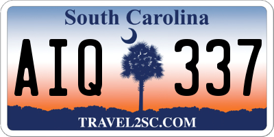 SC license plate AIQ337