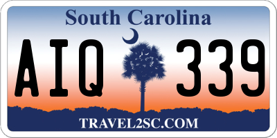SC license plate AIQ339