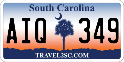 SC license plate AIQ349