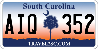 SC license plate AIQ352