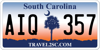 SC license plate AIQ357