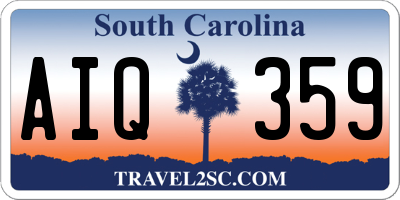 SC license plate AIQ359