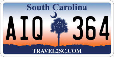 SC license plate AIQ364