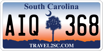 SC license plate AIQ368