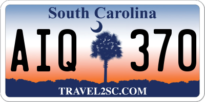 SC license plate AIQ370