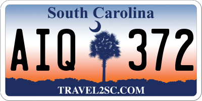 SC license plate AIQ372