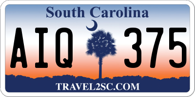 SC license plate AIQ375