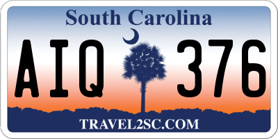 SC license plate AIQ376