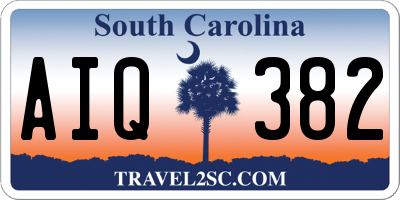 SC license plate AIQ382