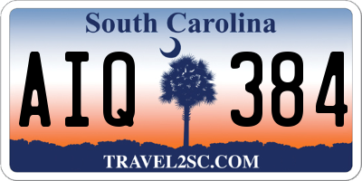 SC license plate AIQ384