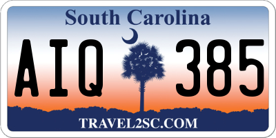 SC license plate AIQ385