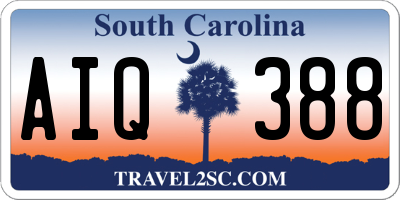 SC license plate AIQ388