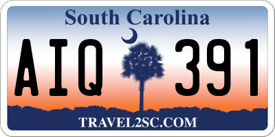 SC license plate AIQ391