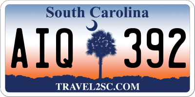SC license plate AIQ392
