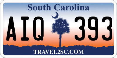 SC license plate AIQ393
