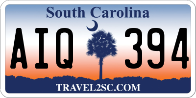 SC license plate AIQ394