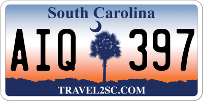 SC license plate AIQ397