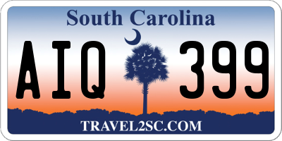 SC license plate AIQ399