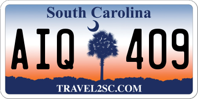 SC license plate AIQ409