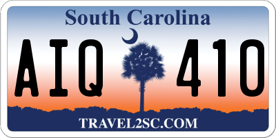 SC license plate AIQ410