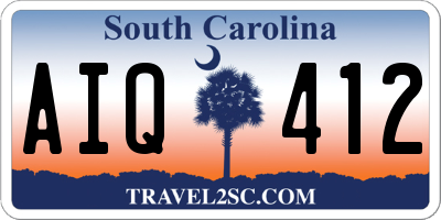SC license plate AIQ412