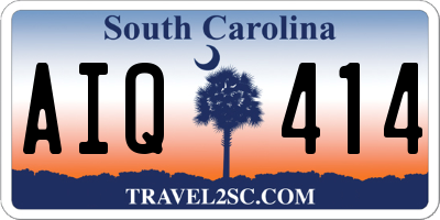 SC license plate AIQ414