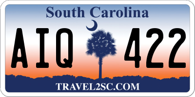 SC license plate AIQ422