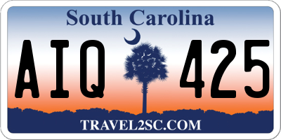 SC license plate AIQ425