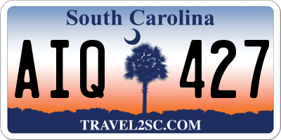 SC license plate AIQ427