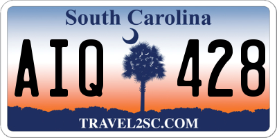 SC license plate AIQ428