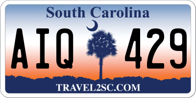 SC license plate AIQ429