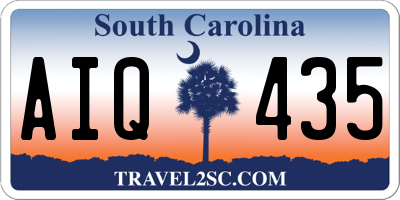 SC license plate AIQ435