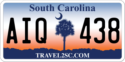 SC license plate AIQ438