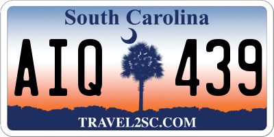 SC license plate AIQ439