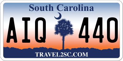 SC license plate AIQ440