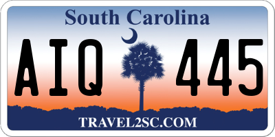 SC license plate AIQ445