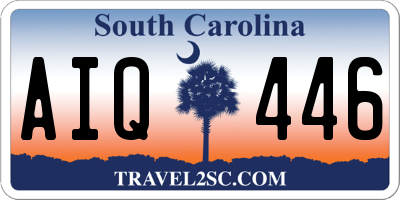 SC license plate AIQ446