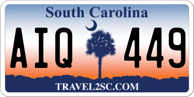 SC license plate AIQ449