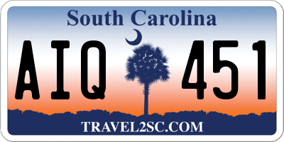 SC license plate AIQ451